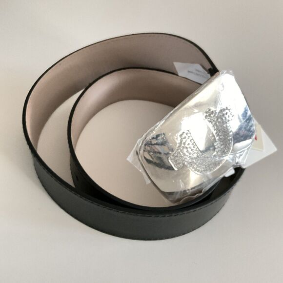 True Religion Belt Rhinestone Logo On Silver-tone Buckle S / M main image 3